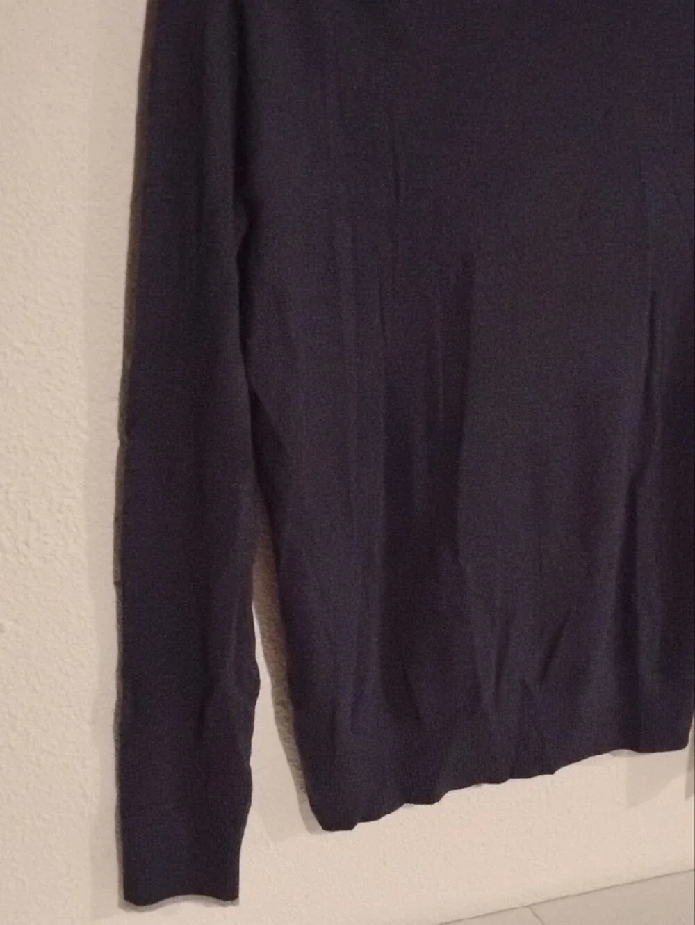 Men's Banana Republic Navy V-Neck Cardigan with Contrast Trim Size Small